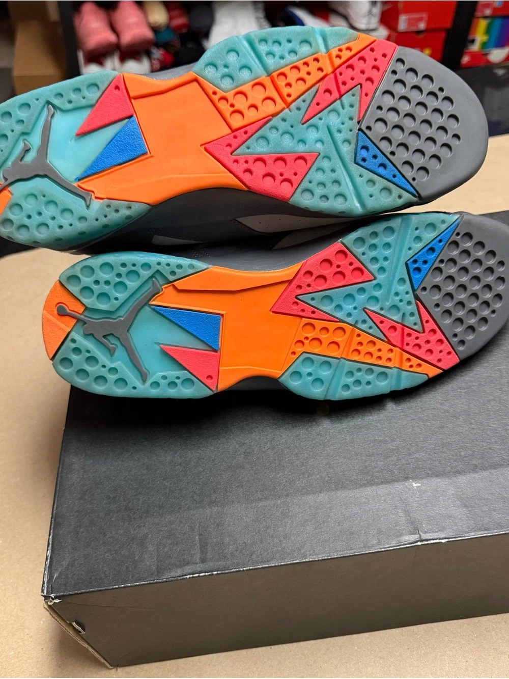 Nike Air Jordan 7 VII Retro Barcelona Days Mens size 12 Basketball Shoes Rare!